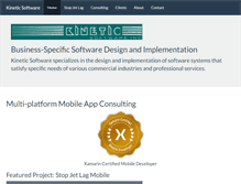 Tablet Screenshot of kinetic-software.com
